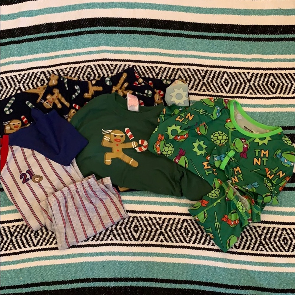 Three pairs of pjs